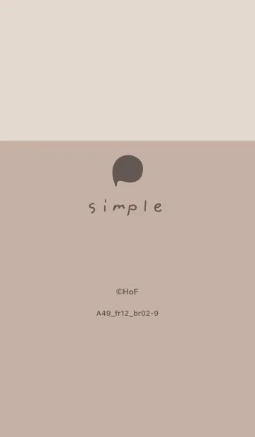 [LINE着せ替え] A49.12_ベージュ3 ブラウン2-9の画像1