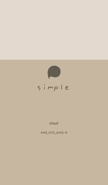 [LINE着せ替え] A49.12_ベージュ4 ブラウン2-9の画像1