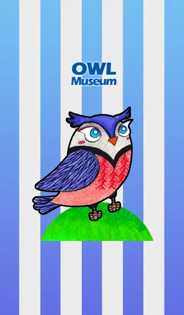 [LINE着せ替え] フクロウ 博物館 161 - Clear Sky Owlの画像1