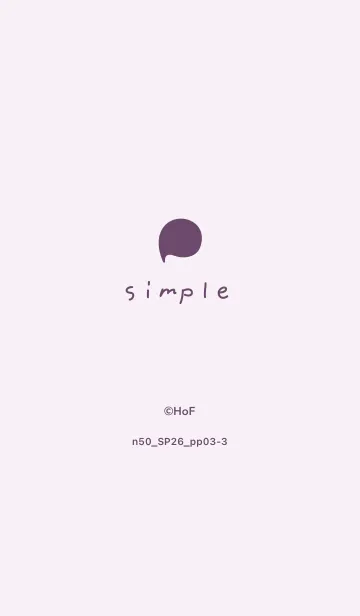 [LINE着せ替え] n50_26_パープル3-3の画像1