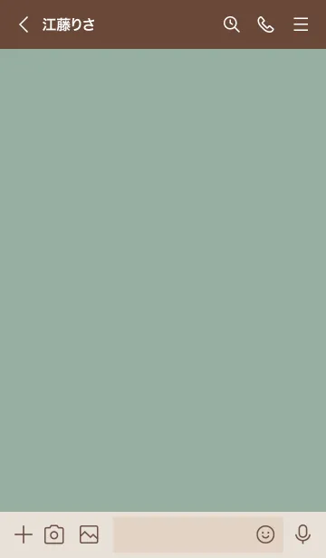 [LINE着せ替え] square series (kusumi green)の画像3