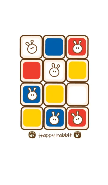 [LINE着せ替え] Happy little bunny 3の画像1
