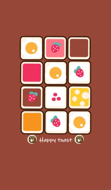 [LINE着せ替え] Happy toast 3 :)の画像1