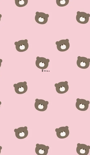 [LINE着せ替え] 大人ピンクとクマだらけ。の画像1