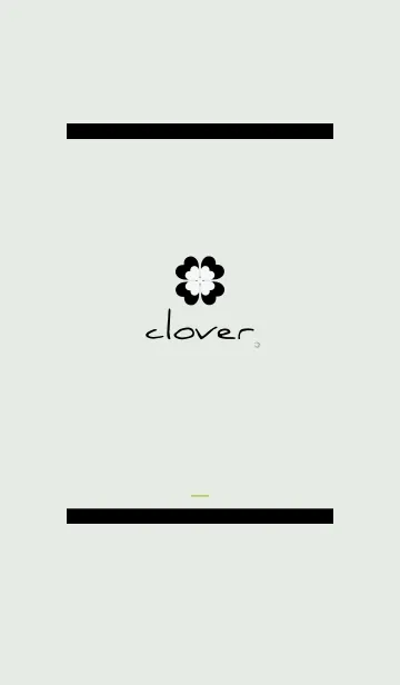 [LINE着せ替え] 青緑 : 大人可愛い幸運の四葉の画像1