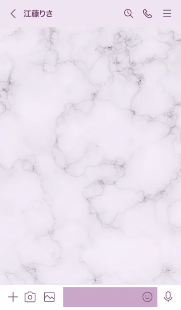 [LINE着せ替え] Adult Women's Marble Purpleの画像3