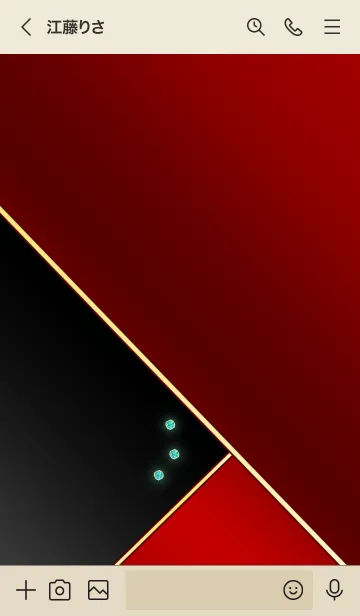 [LINE着せ替え] 高級感のあるブラウンレッド-アクアマリン-の画像3