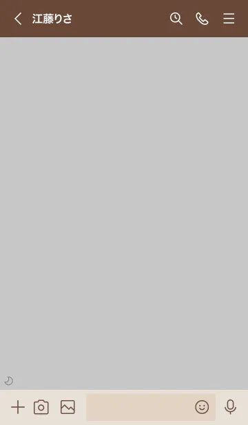 [LINE着せ替え] 大人かわいい月2＊くすみグレーの画像3