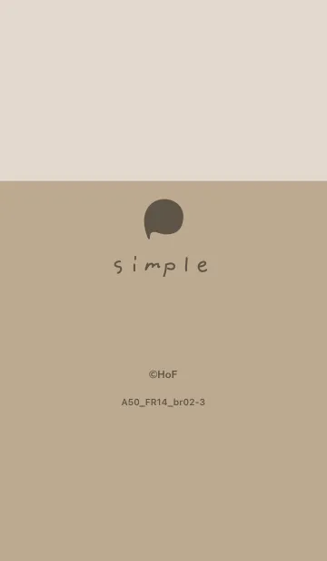 [LINE着せ替え] A50.14_ベージュ4 ブラウン2-3の画像1