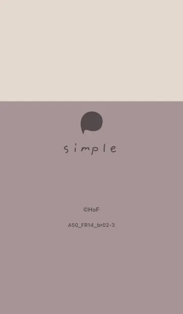 [LINE着せ替え] A50.14_ショコラ ブラウン2-3の画像1