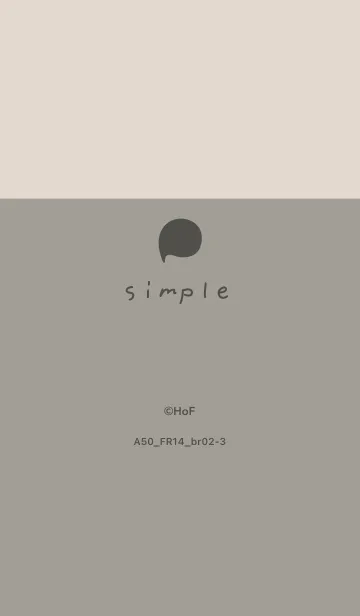 [LINE着せ替え] A50.14_スモーキーアッシュ ブラウン2-3の画像1