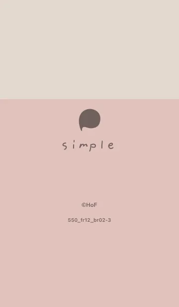 550.12_ピンク ブラウン2-3のLINE着せ替え