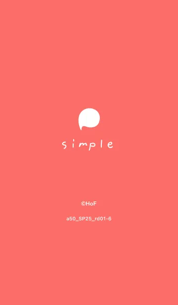 [LINE着せ替え] a50_25_レッド1-6の画像1