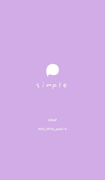 [LINE着せ替え] N50_24_パープル2-6の画像1