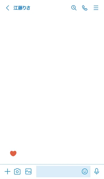 [LINE着せ替え] HELLO♥/白と赤ハートの画像3