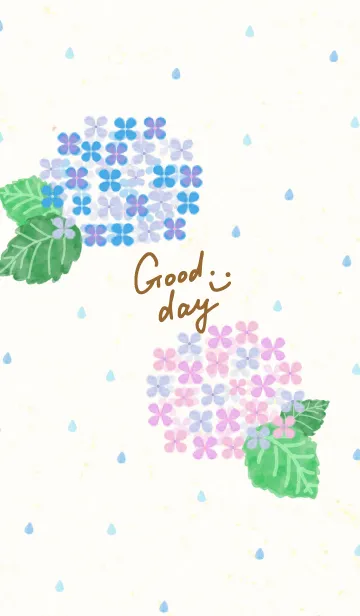 [LINE着せ替え] 紫陽花スマイル6の画像1