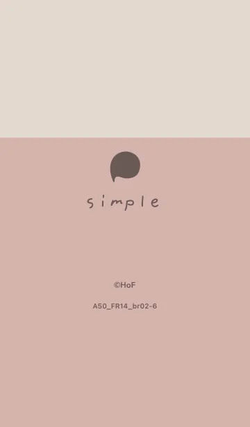 [LINE着せ替え] A50.14_ピンク ブラウン2-6の画像1