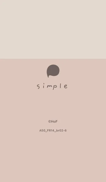 [LINE着せ替え] A50.14_ベージュ ブラウン2-6の画像1