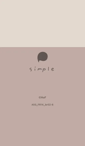 [LINE着せ替え] A50.14_ベージュ2 ブラウン2-6の画像1