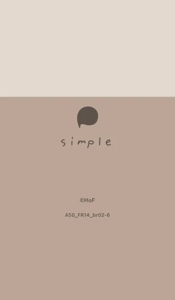 [LINE着せ替え] A50.14_ベージュ3 ブラウン2-6の画像1