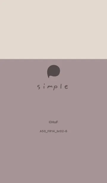 [LINE着せ替え] A50.14_ショコラ ブラウン2-6の画像1