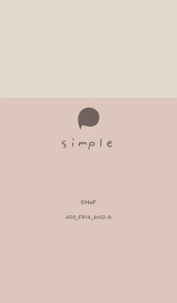 [LINE着せ替え] A50.14_ベージュ ブラウン2-9の画像1