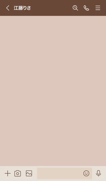 [LINE着せ替え] A50.14_ベージュ ブラウン2-9の画像3