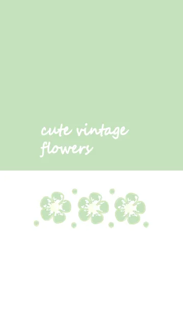 [LINE着せ替え] Cute vintage flower (New ver) 14の画像1