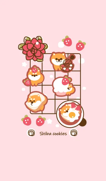 [LINE着せ替え] Cute shiba cookiesの画像1