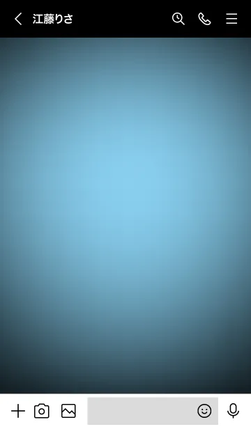 [LINE着せ替え] Baby Blue In Black Vr.8 (JP)の画像3