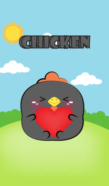 [LINE着せ替え] Chubby Black Chicken Theme (JP)の画像1