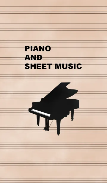 [LINE着せ替え] ピアノと楽譜の画像1