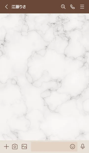 [LINE着せ替え] ～大人女子の大理石♥ベージュ～の画像3