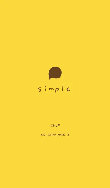 [LINE着せ替え] A51.26_イエロー2-3の画像1