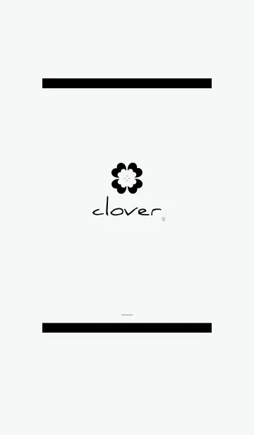 [LINE着せ替え] 白 : 大人可愛い幸運の四葉の画像1