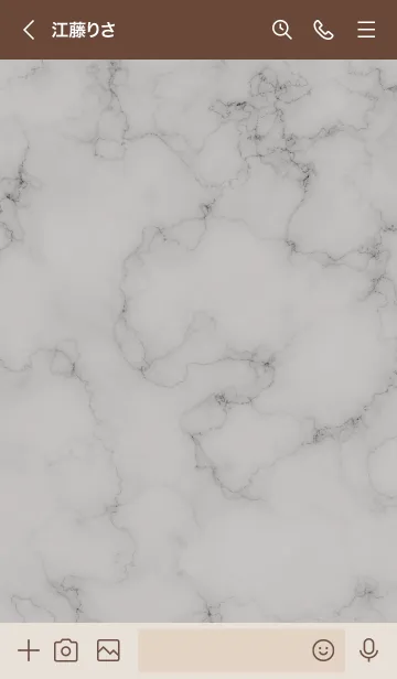 [LINE着せ替え] ～大人女子の大理石♥ブラウン～の画像3