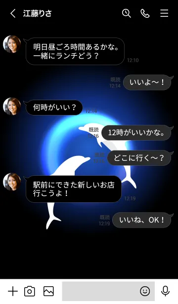 [LINE着せ替え] The light of the Dolphin 13の画像4