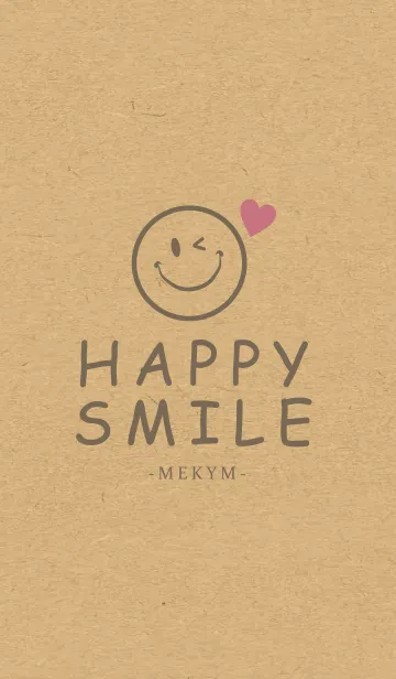 [LINE着せ替え] HAPPY SMILE KRAFT -LOVE- 42の画像1