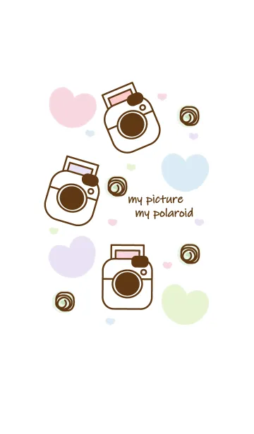 [LINE着せ替え] Cute polaroid 5の画像1