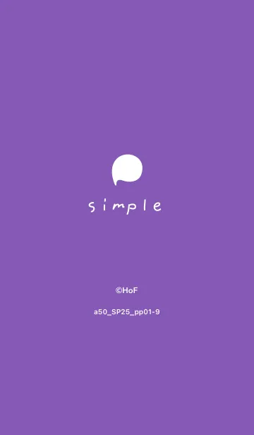 [LINE着せ替え] a50_25_パープル1-9の画像1