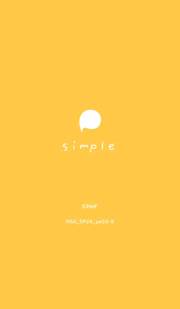 [LINE着せ替え] N50_24_イエロー3-9の画像1