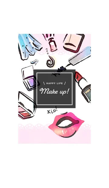 [LINE着せ替え] Happy life make up！ 1の画像1