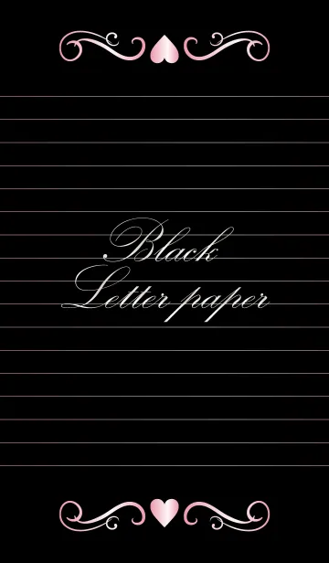 [LINE着せ替え] Black Letter paper *GLOSSYPINK 8*の画像1