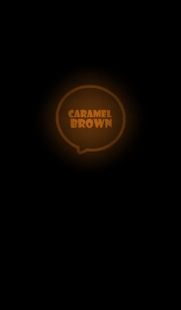 [LINE着せ替え] Caramel Brown Neon Theme Ver.3 (JP)の画像1