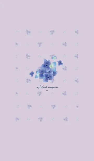 [LINE着せ替え] 紫 : 紫陽花の画像1