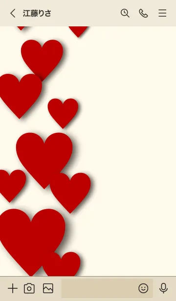 [LINE着せ替え] ALL MY LOVE -RED HEART- 40の画像3