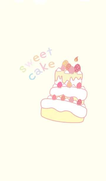 [LINE着せ替え] スイートケーキ -Sweet Cake- ピンクVerの画像1