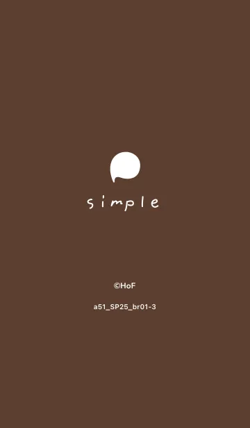 [LINE着せ替え] a51_25_ブラウン1-3の画像1