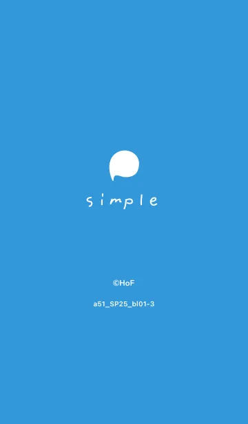 [LINE着せ替え] a51_25_ブルー1-3の画像1