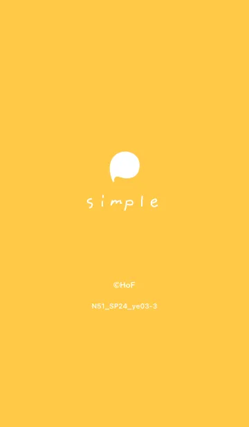 [LINE着せ替え] N51_24_イエロー3-3の画像1